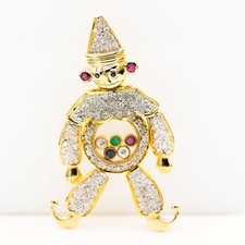 Pendentif Clown 585/14K Or