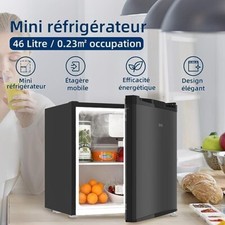 CHIQ Mini réfrigérateur 46l en acier inoxydable 15dB Aucun bruit SPECIAL BAR