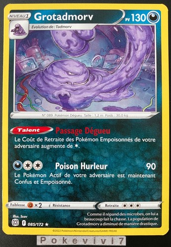 Carte pokemon grotadmorv - carte,