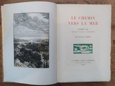 Le chemin vers la mer. 1930, Garnier, poème, EO, Auguste - Pierre Garnier  TBE