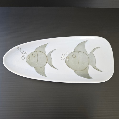 Plat poisson vintage 1960 - plat,