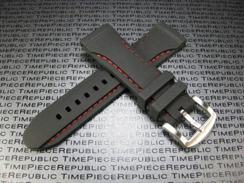 Neuf 24mm caoutchouc noir - 24mm, hq