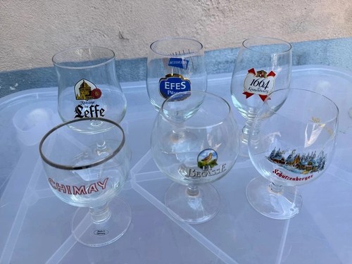 Lot verres bière la - 6, à