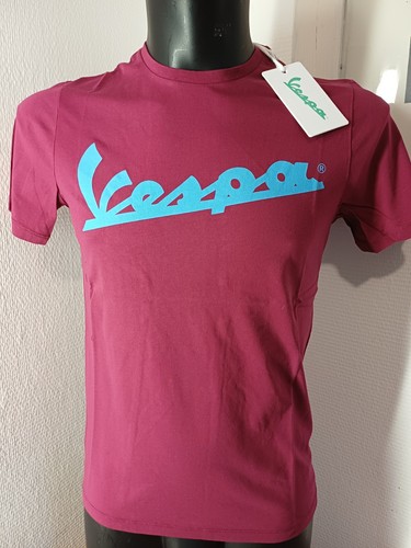 Shirt vespa bordeaux neuf - t-shirt,