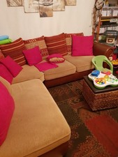 canapé d'angle en tissu