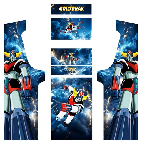 Stickers goldorak pour borne - goldorak,