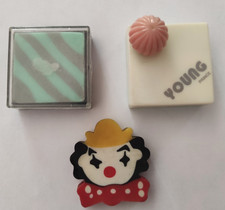 lot de 3 Gommes fantaisies