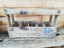 Caisse a vin en bois Ancienne/Montmorillon/casier à vin/bois/10 bouteilles