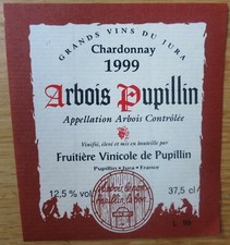 Etiquettes vin FRANCE ARBOIS