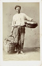 ITALIE CDV Circa 1870   Costume traditionnel et métier