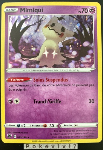 Carte pokemon mimiqui - pokemon, 081/189