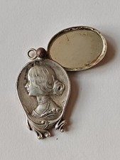 Pendentif Miroir Art Nouveau argent 500 argent 500 millième