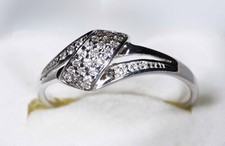 --- Bague en Argent 925/1000ème et Zircon - 337130 - 50