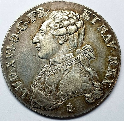 France louis xvi 5 ecu - france,