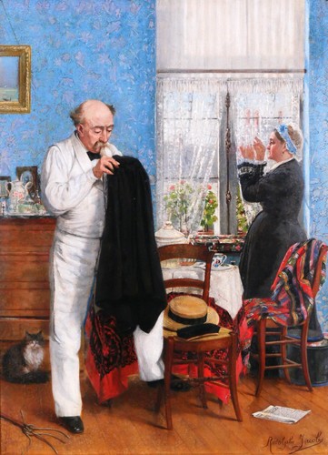 Tableau ancien rodolphe jacobs - tableau,