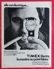 Publicité de presse: Montres TIMEX Electric & Soins Cheveux PL 100 voir LUTSIA