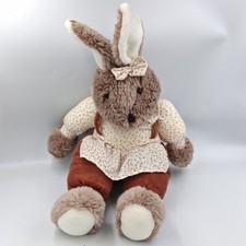 Ancienne peluche lapin marron