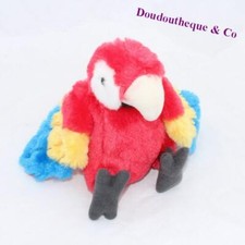 Peluche perroquet Ara WILD REPUBLIC rouge bleu jaune 20 cm (MO4647)