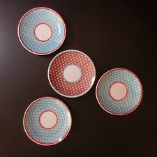 N9616 céramique porcelaine 4 coupelles vide-poches art déco table bureau vintage