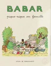 BABAR  Pique-nique En Famille AFFICHE POSTER Officielle 50x70cm 