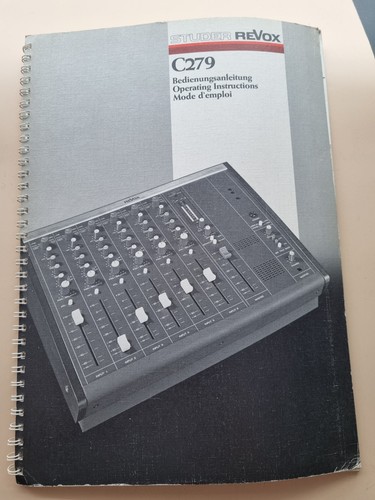Revox c279 mode - mode, emploi
