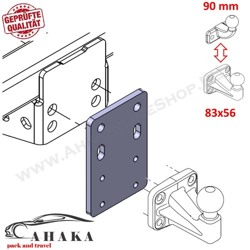 Plaque adaptation rehausse - d'adaptation,