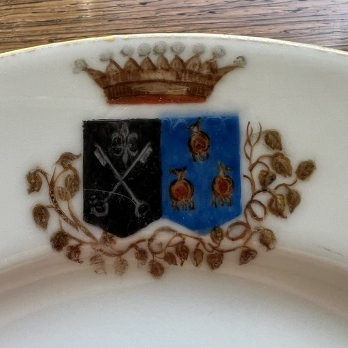 Assiette mariage armoiries - assiette,