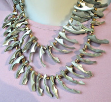 Collier couleur or 2 rangs