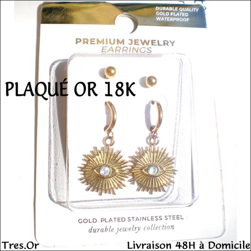 Paires plaqué 18k - plaquÉ,