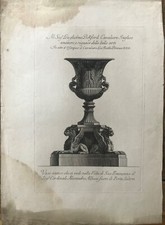 GIOVANNI BATTISTA PIRANESI GRAVURE ORIGINALE VASE ANTIQUE XVIII ORIGINAL ETCHING