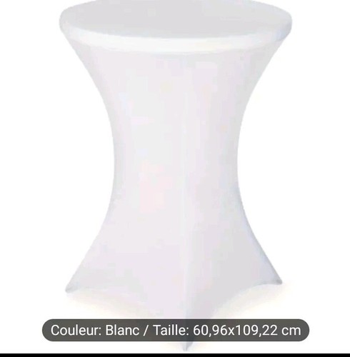Housse table cocktail en - de, de