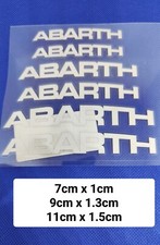 Lot de 6 stickers Abarth pour