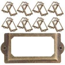  2 Sets Porte Etiquette Metal Porte-étiquettes En Métal Support D'étiquette