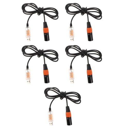 5pcs black usb - 5pcs, dmx