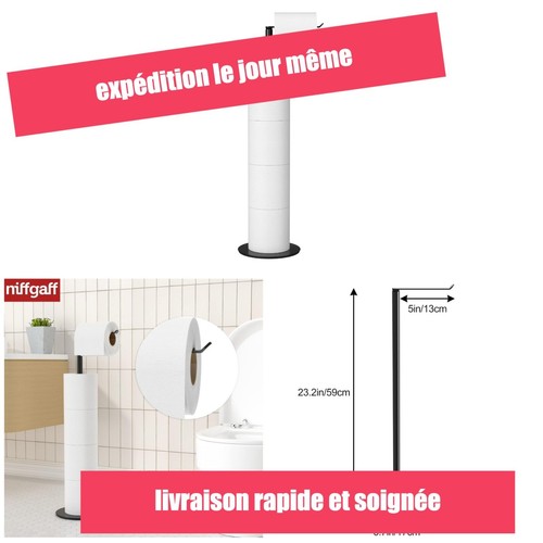 Porte papier sur - sur, noir