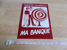 Autocollant vintage banque