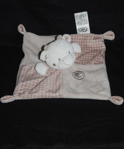 Doudou plat vache - 🐮, beige