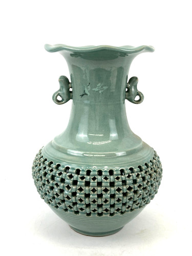 Ancien vase japonais fleurs - ancien,