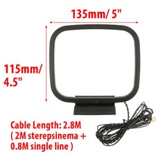 Antenne Radio AM FM HiFi 3Pin Antenne Radio Antenne Intérieure Pour Sony Sharp