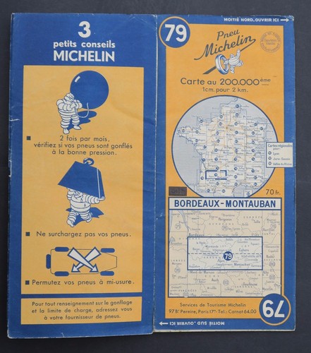 Carte michelin old map - old,