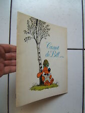 ROBA / BOULE ET BILL  13  / DOSSIER DE PRESSE / CARNET DE BILL  / 1976 