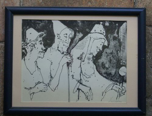 Les rois lithographie signee - les,