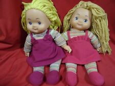 2 grandes soeurs  patapoufs  poupées chiffons =belges