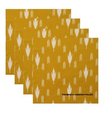 Moutarde Jaune Ikat Main Bloc