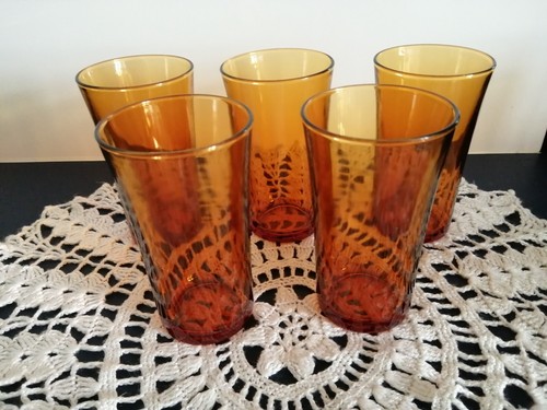 Vintage 5 grands verres - -,