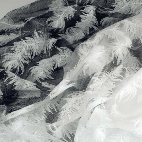 Plume broderie tissu - plume,