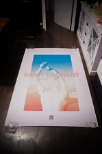 YSL SAINT LAURENT FASHION WEEK French Bus Vintage Advertising Poster Original