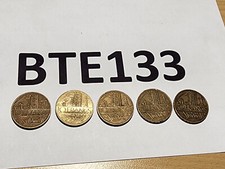 Lot 5 pièces 10 francs 1978