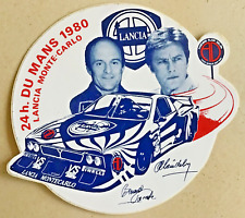 Autocollant sticker ALAIN DELON LANCIA MONTECARLO LE MANS Bernard DARNICHE 1980