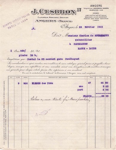Angers grainetier cesbron - 49,